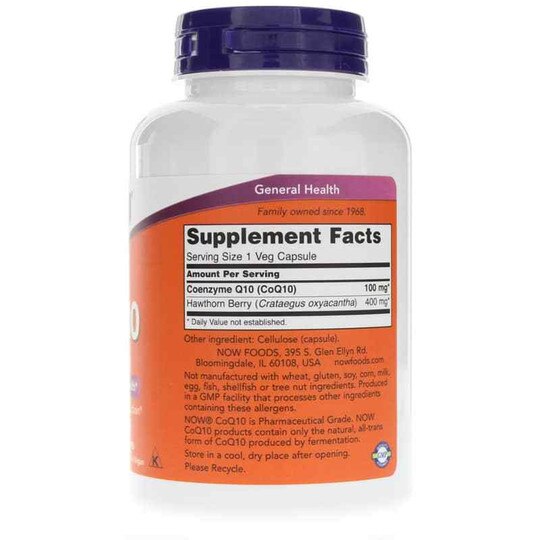CoQ10 100 Mg with Hawthorn Berry, NOW